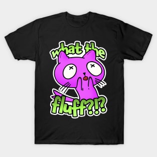 WTF?!? Pink feline can't handle this... T-Shirt